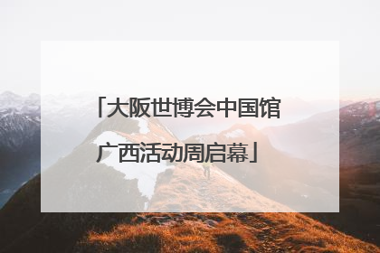 大阪世博会中国馆广西活动周启幕