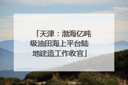 天津：渤海亿吨级油田海上平台陆地建造工作收官