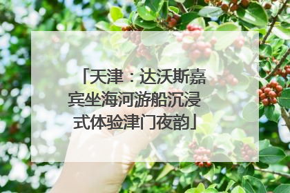 天津：达沃斯嘉宾坐海河游船沉浸式体验津门夜韵