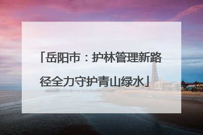岳阳市：护林管理新路径全力守护青山绿水