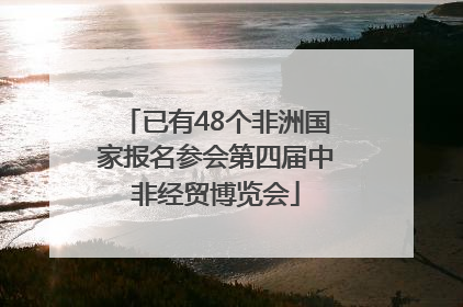 已有48个非洲国家报名参会第四届中非经贸博览会