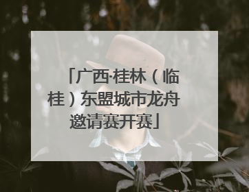 广西·桂林（临桂）东盟城市龙舟邀请赛开赛
