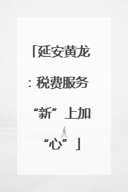 延安黄龙：税费服务“新”上加“心”
