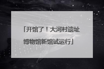 开馆了！大河村遗址博物馆新馆试运行