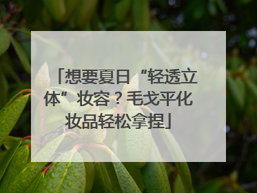 想要夏日“轻透立体”妆容？毛戈平化妆品轻松拿捏