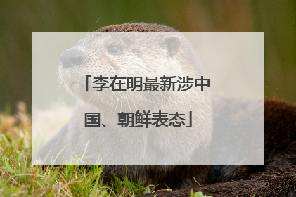 李在明最新涉中国、朝鲜表态