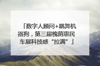 数字人顾问+跳舞机器狗，第三届槐荫惠民车展科技感“拉满”