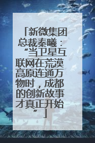 新微集团总裁秦曦：“当卫星互联网在荒漠高原连通万物时，成都的创新故事才真正开始”