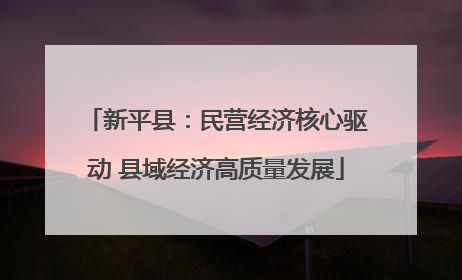 新平县：民营经济核心驱动 县域经济高质量发展
