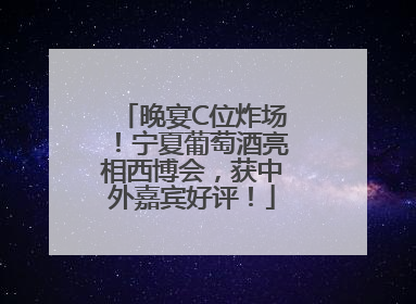 晚宴C位炸场！宁夏葡萄酒亮相西博会，获中外嘉宾好评！