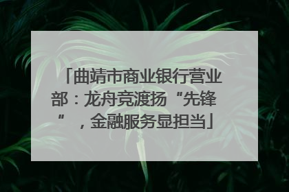曲靖市商业银行营业部：龙舟竞渡扬“先锋”，金融服务显担当