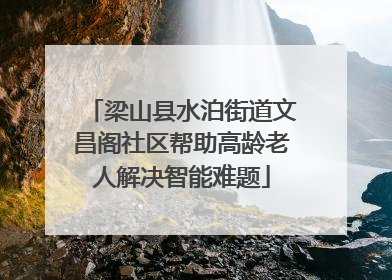 梁山县水泊街道文昌阁社区帮助高龄老人解决智能难题
