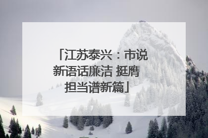 江苏泰兴：市说新语话廉洁 挺膺担当谱新篇