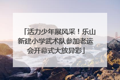 活力少年展风采！乐山新建小学武术队参加老运会开幕式大放异彩