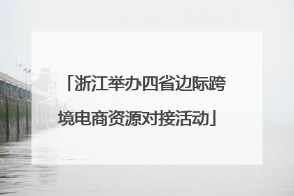 浙江举办四省边际跨境电商资源对接活动
