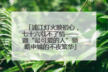 浦江灯火映初心，七十六载不了情——邀“最可爱的人”领略申城的不夜繁华