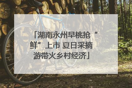 湖南永州早桃抢“鲜”上市 夏日采摘游带火乡村经济