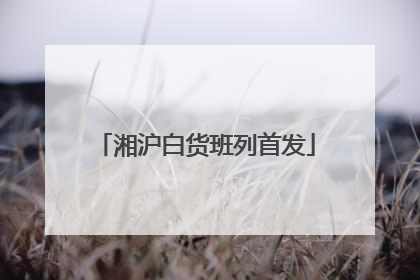 湘沪白货班列首发
