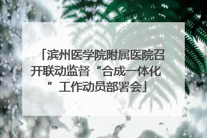 滨州医学院附属医院召开联动监督“合成一体化”工作动员部署会