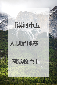 漠河市五人制足球赛圆满收官