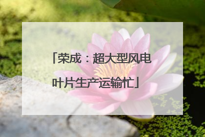 荣成：超大型风电叶片生产运输忙