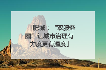 肥城：“双服务圈”让城市治理有力度更有温度