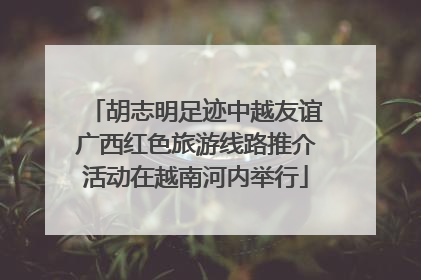胡志明足迹中越友谊广西红色旅游线路推介活动在越南河内举行