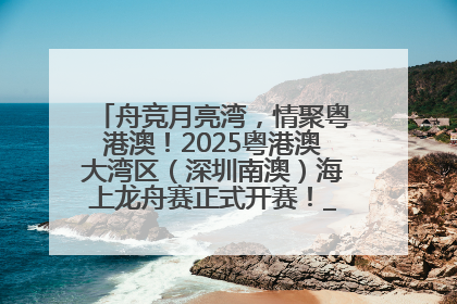 舟竞月亮湾，情聚粤港澳！2025粤港澳大湾区（深圳南澳）海上龙舟赛正式开赛！_深圳新闻网