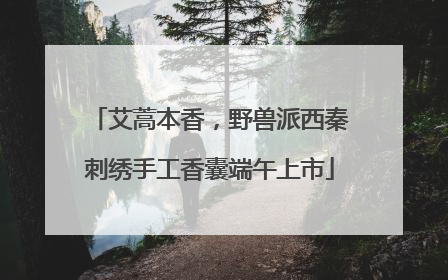 艾蒿本香，野兽派西秦刺绣手工香囊端午上市