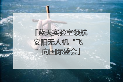 蓝天实验室领航 安阳无人机“飞”向国际盛会