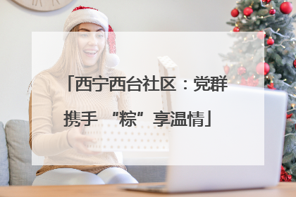 西宁西台社区：党群携手 “粽”享温情