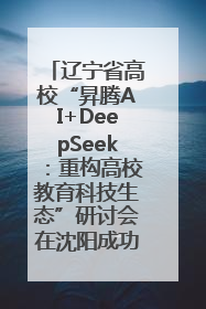 辽宁省高校“昇腾AI+DeepSeek：重构高校教育科技生态”研讨会在沈阳成功举办