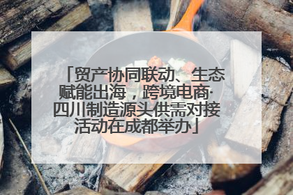 贸产协同联动、生态赋能出海，跨境电商·四川制造源头供需对接活动在成都举办