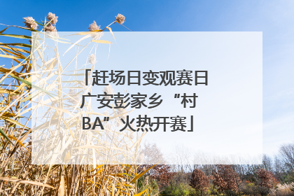 赶场日变观赛日 广安彭家乡“村BA”火热开赛