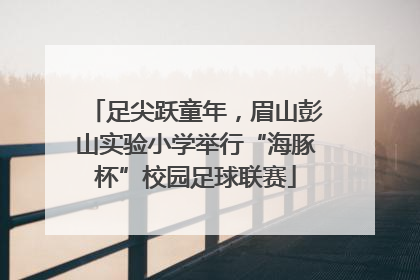 足尖跃童年，眉山彭山实验小学举行“海豚杯”校园足球联赛