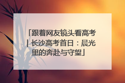 跟着网友镜头看高考｜长沙高考首日：晨光里的奔赴与守望