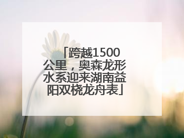 跨越1500公里，奥森龙形水系迎来湖南益阳双桡龙舟表