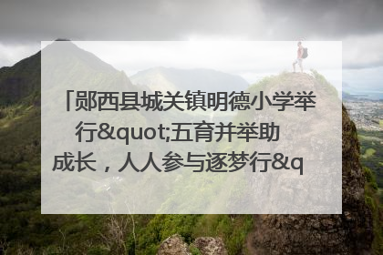 郧西县城关镇明德小学举行"五育并举助成长，人人参与逐梦行"庆六一活动