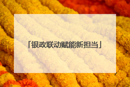 银政联动赋能新担当