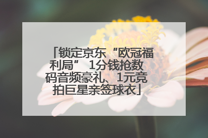 锁定京东“欧冠福利局” 1分钱抢数码音频豪礼、1元竞拍巨星亲签球衣