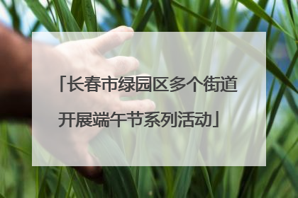 长春市绿园区多个街道开展端午节系列活动