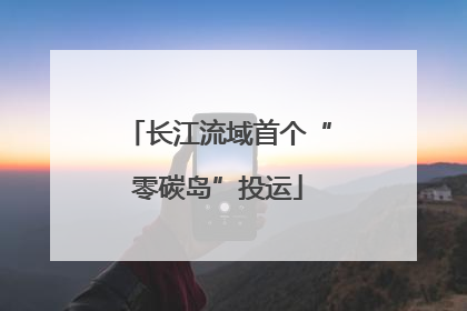 长江流域首个“零碳岛”投运