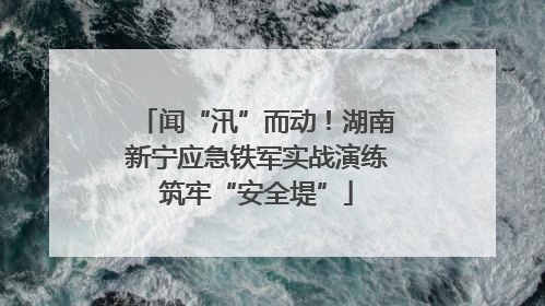 闻“汛”而动！湖南新宁应急铁军实战演练筑牢“安全堤”