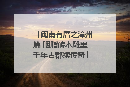 闽南有厝之漳州篇 胭脂砖木雕里千年古郡续传奇