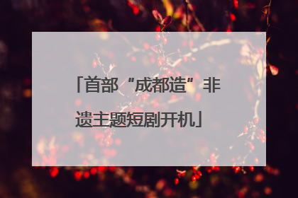 首部“成都造”非遗主题短剧开机