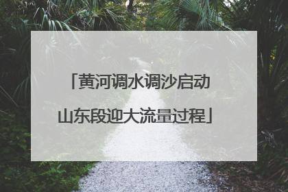 黄河调水调沙启动 山东段迎大流量过程