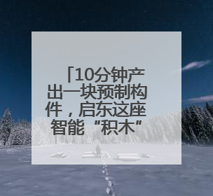 10分钟产出一块预制构件，启东这座智能“积木”工厂助力高铁建设再提速