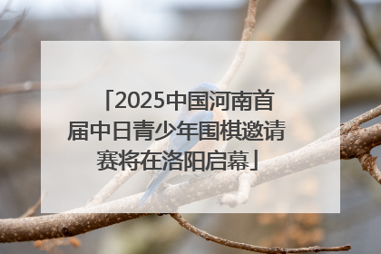 2025中国河南首届中日青少年围棋邀请赛将在洛阳启幕