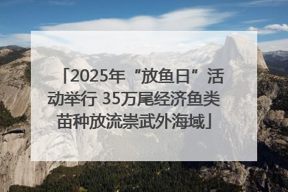 2025年“放鱼日”活动举行 35万尾经济鱼类苗种放流崇武外海域