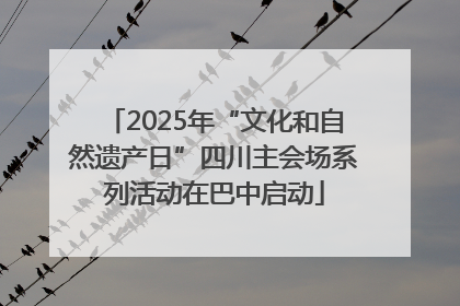2025年“文化和自然遗产日”四川主会场系列活动在巴中启动